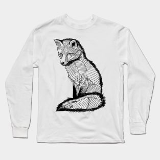 Sketch Fox Long Sleeve T-Shirt